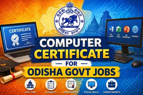 computer certificate for odisha govt jobs