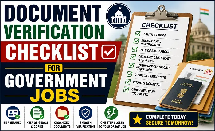 Document Verification Checklist for Government Jobs